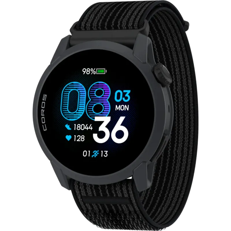 Coros Pace 4 GPS Watch with Nylon Strap in Black