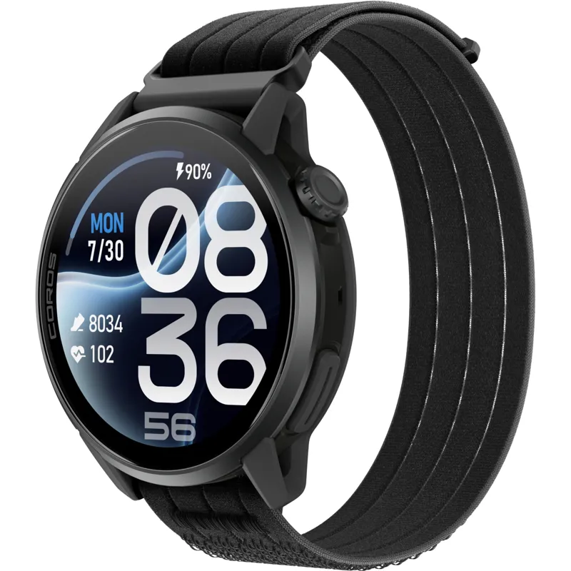 Coros PACE 4 Pro GPS Sport Watch - Black with Nylon Strap-1