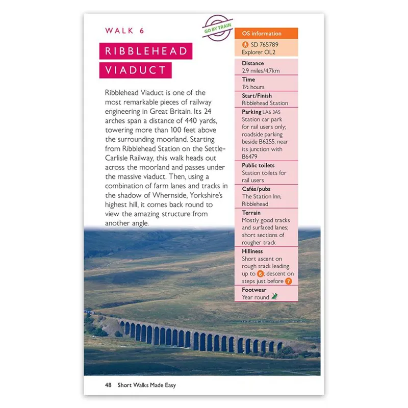 Yorkshire Dales Short Walks Guidebook - OS Short Walks Made Easy-2
