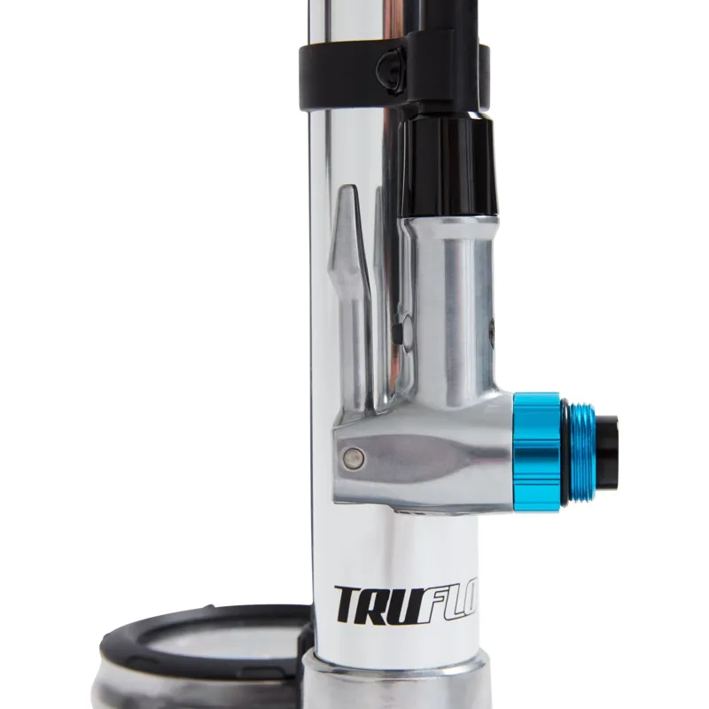 Truflo Classictrax Floor Pump in Chrome Silver-1