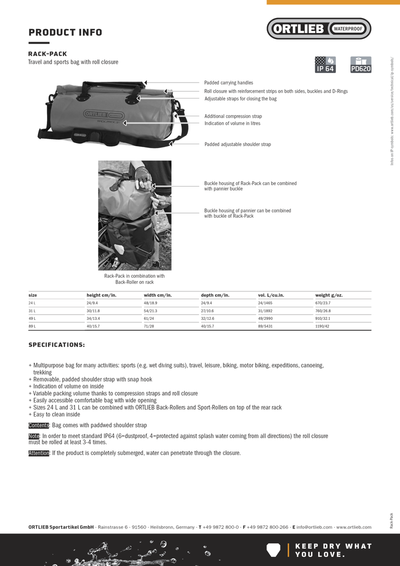 Ortlieb Rack-Pack 24L - Red-9