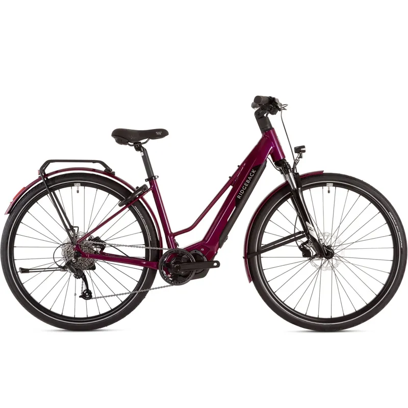 Ridgeback Advance 2W 504wh Electric Bike in Purple