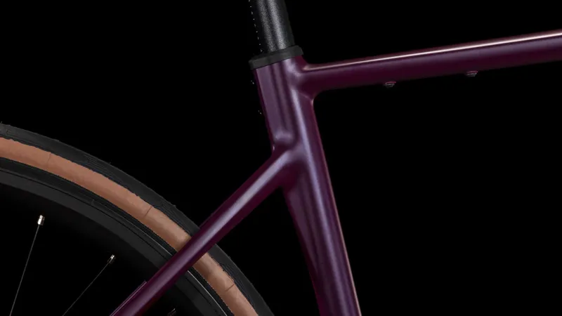 Cube Attain Pro Road Race Bike in Purple/Helio-3