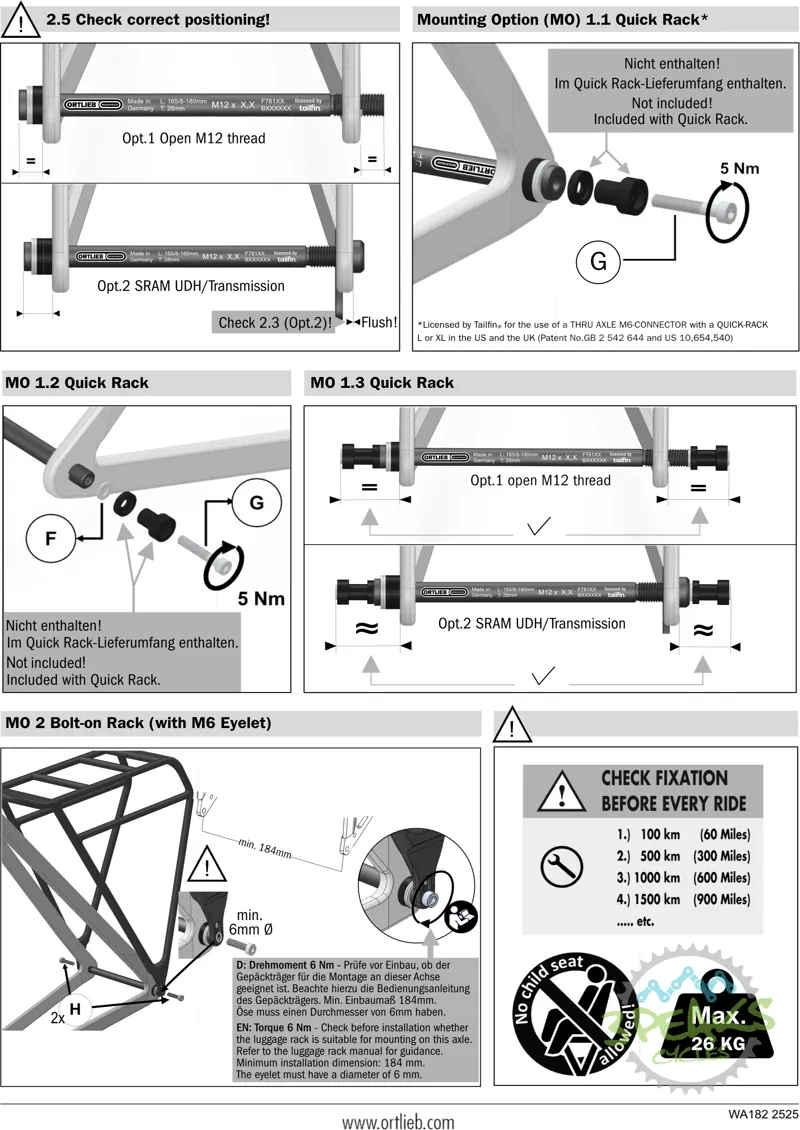 Ortlieb Thru Axle M6-Connector-5