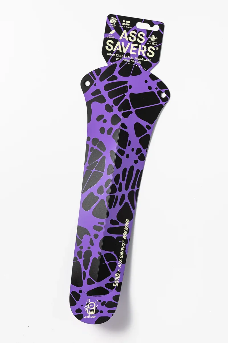 Ass Savers Win Wing 2 Gravel Rear Mudguard in Squid Purple-7