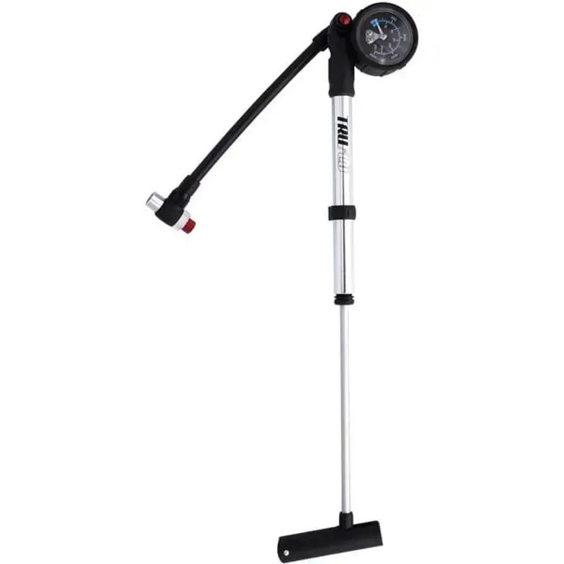 Truflo Shock Pump With Gauge In Silver-1