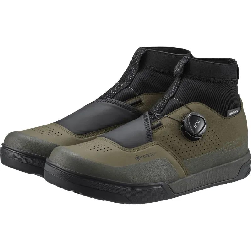 Shimano GF800 GORE-TEX Flat MTB Shoes in Green-3
