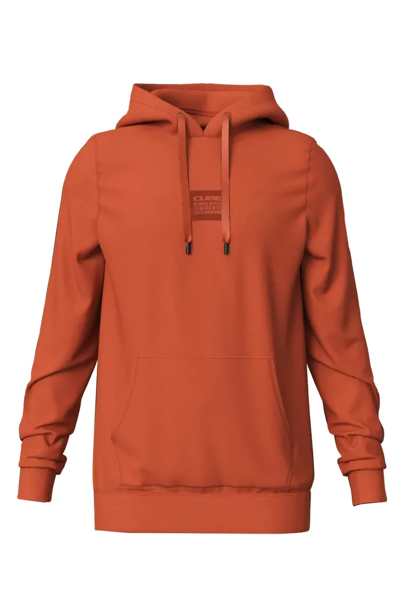 Cube Organic Hoodie Roots in Red