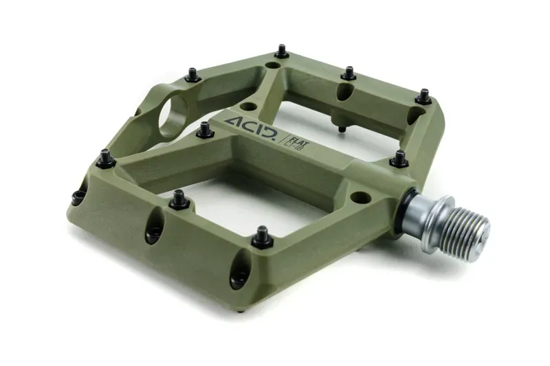 Acid C1-IB Flat Pedals in Olive-2