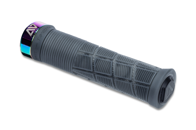 Acid Disrupt 30.5mm Grips in Translucent Black/Oil Slick