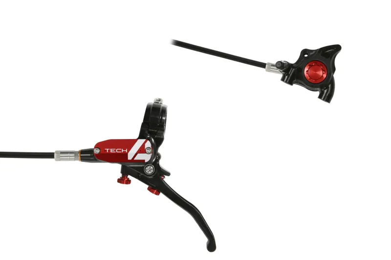 Hope Tech 4 X2 Brakes - Flatmount - Black/Red