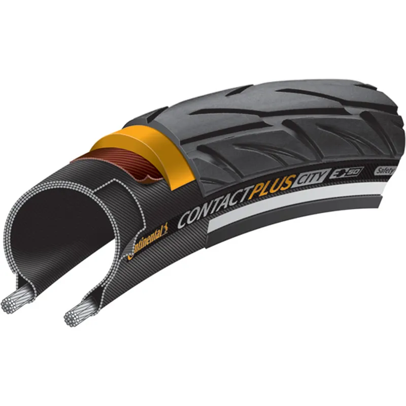 Continental Contact Plus City Reflective Tyre in Black