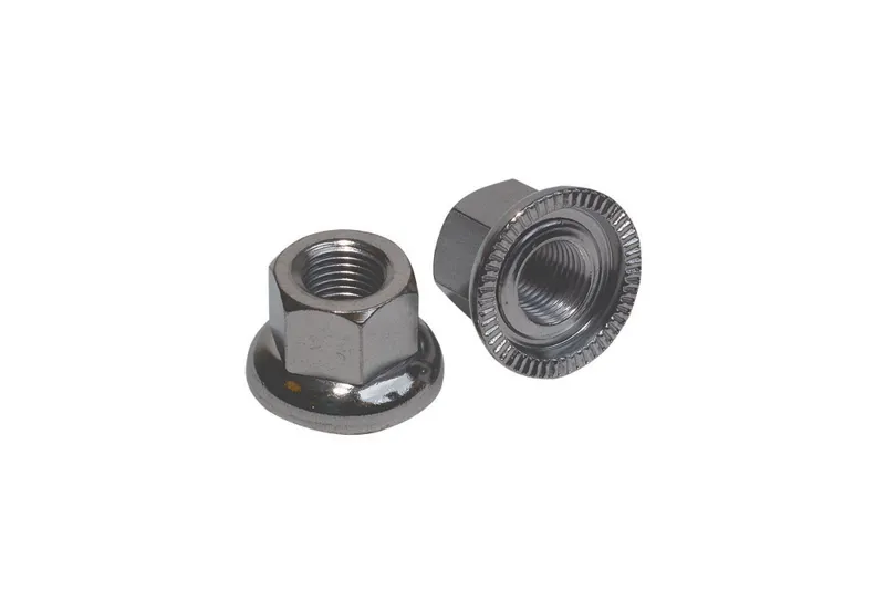 Weldtite Bikebits 08032 - 9mm Track Nuts in Silver-1