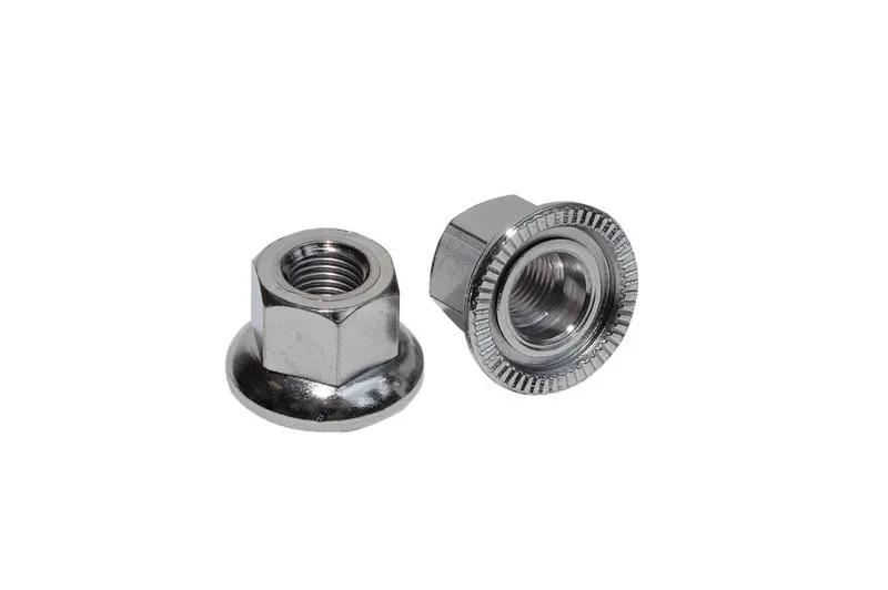 Weldtite Bikebits 08033 - 10mm Track Nuts in Silver-1