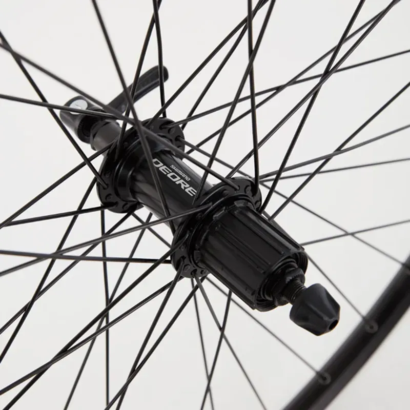 M:Part 700c Hybrid Rear Wheel - Deore Hub - Mavic A319 Rim - Black-1