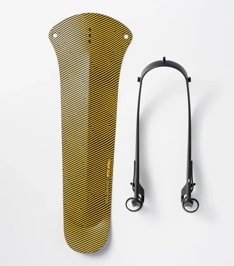Ass Savers Win Wing 2 Gravel Rear Mudguard in Golden Groove-1